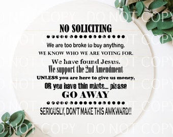 No Soliciting