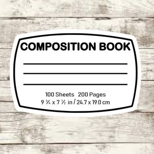 Compostition Notebook SVG