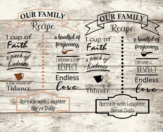 Free Free 151 Our Family Recipe Svg SVG PNG EPS DXF File