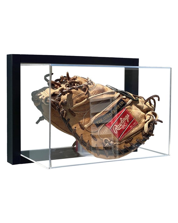 Framed Acrylic Wall Mount Baseball Glove Mitt Display UV