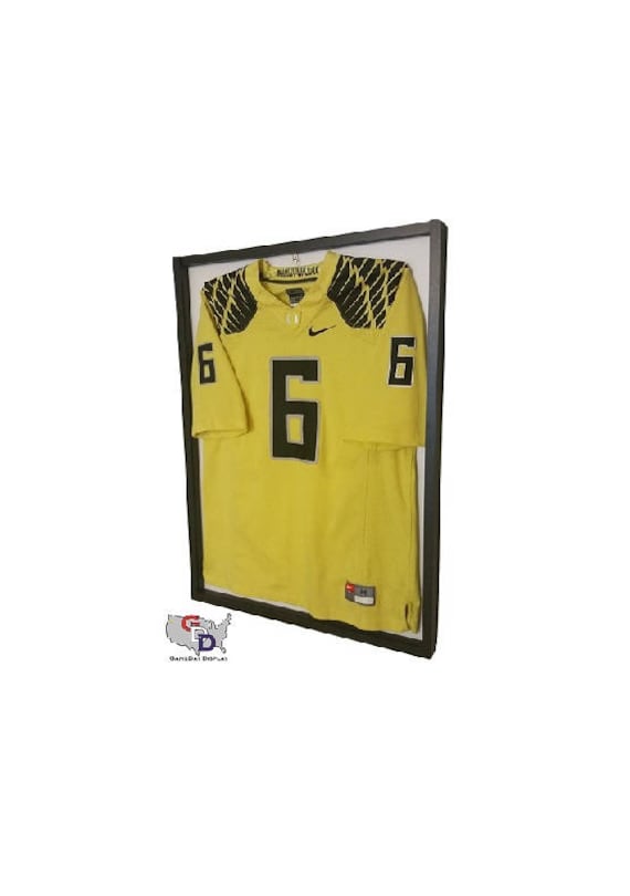 Jersey Display Case Frame Standard Size White Backing Wall Etsy