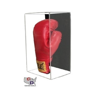 Acrylic Wall Mount Full Sized Vertical Boxing Glove Display Case by GameDay Display