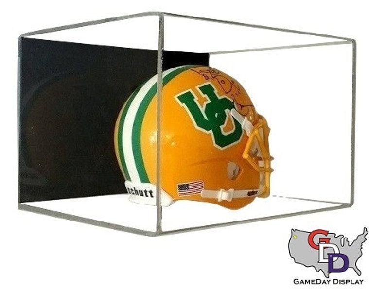 Acrylic Wall Mount Mini Helmet Display Case by GameDay Display Etsy