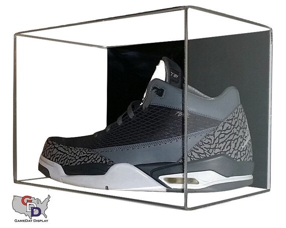 Acrylic Wall Mount Small Single Shoe Size 12 and Under Display Case by Gameday Display Etsy UK