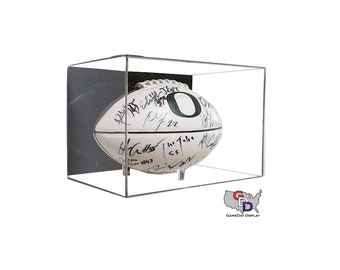 Acrylic Wall Mount Full Sized Football Display Case NFL NCAA by GameDay Display
