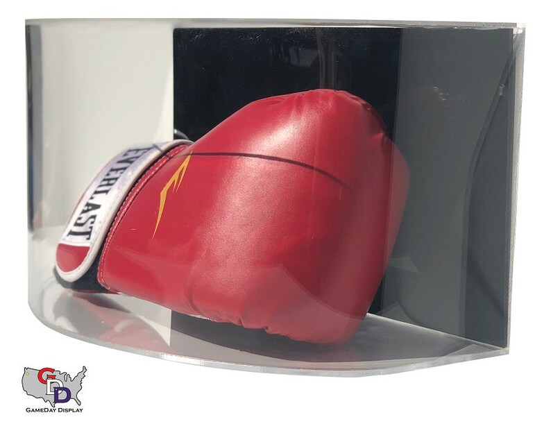 Curved Acrylic Wall Mount Boxing Glove Display Case by Gameday Etsy