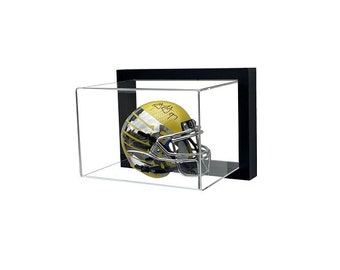 Framed Acrylic Wall Mount Football Mini Helmet Display UV Protect Secure Mount