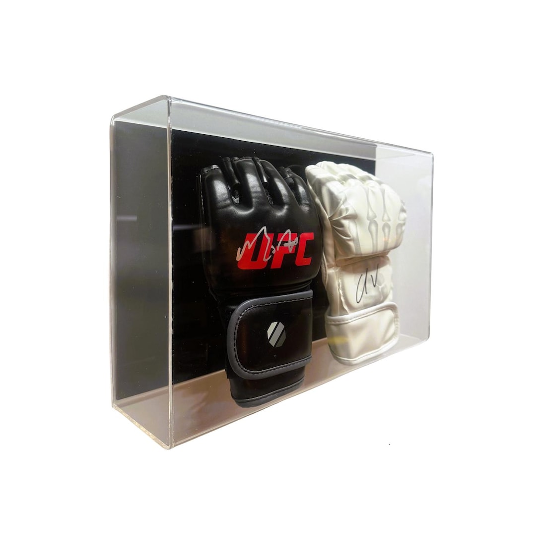 Acrylic Wall Mount Combat Sports Fighting Glove Pair Display Case MMA ...