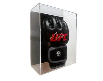Vitrina de acrílico para exhibir guantes de combate para deportes de combate, montaje en pared, MMA, UFC ONE