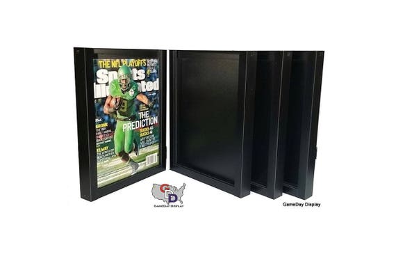 Lot of 2 ESPN Magazine Display Case Frame UV Protecting by GameDay Display