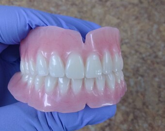Full Dentures Upper and Lower False Teeth Set Small