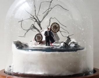 LED-verlichting Miniatuur Diorama Fantasy Micro Glazen Koepel Kleine Bruid: De Verzonken Sluier