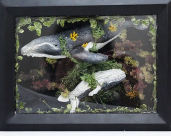 LED-verlichting Shadow Box Miniatuur Diorama: A Mother's Journey