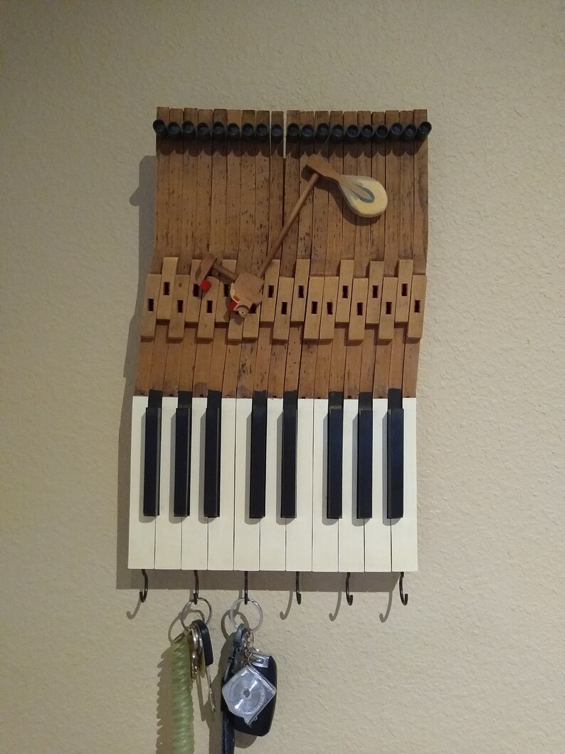 Piano Keys with Hooks Key Holder Hanger Jewelry Holder Etsy