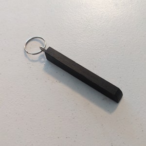 Handmade Piano Ebony Key Chains, Gifts for Musicians, Small Unique Minimalist Man Woman