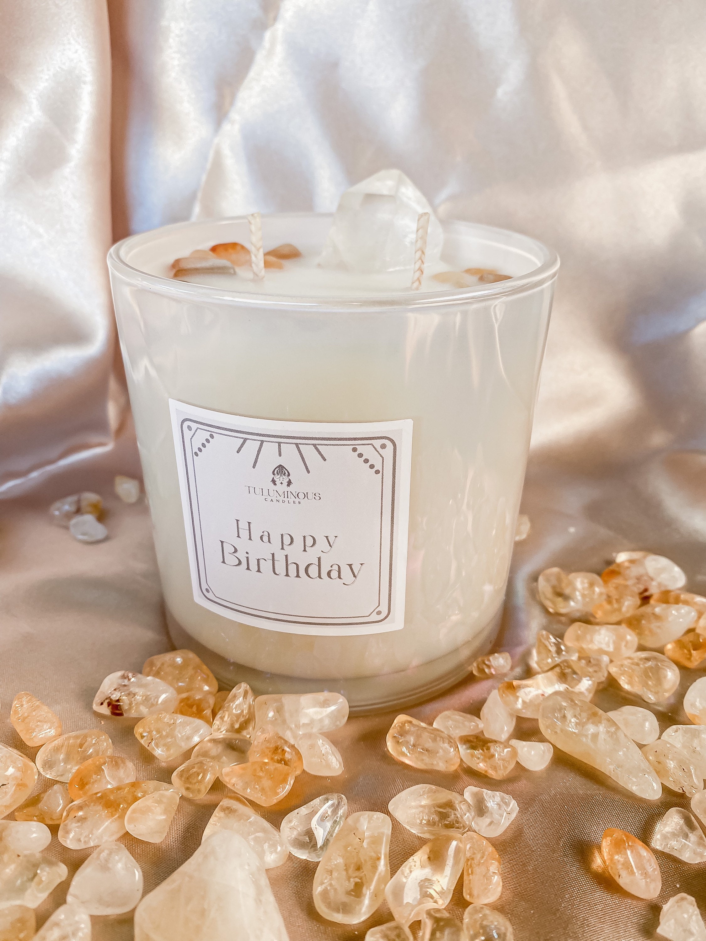 Crystal Candles Healing Stones Crystal Candle Best Friend Etsy UK