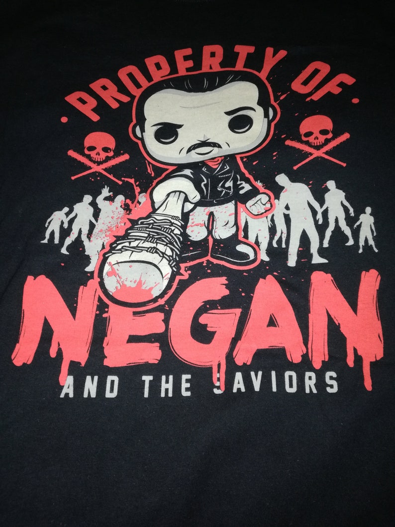 T-shirt Donna Eeny Meeny Miny Moe Walking Dead Negan Lucille - Foto 2