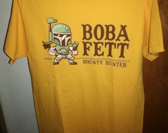 Camiseta de la mascota chibi de Boba Fett, el cazarrecompensas de Star Wars