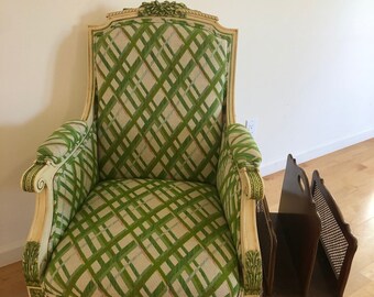 Antique French Louis XVI Style Accent Arm Chair ( 2 Available)