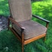 Mid Century Modern Tiger Walnut Arm Lounge Chair - Excellent condition!