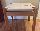 Danish Mid-Century Modern Teak Stool Ottoman stool