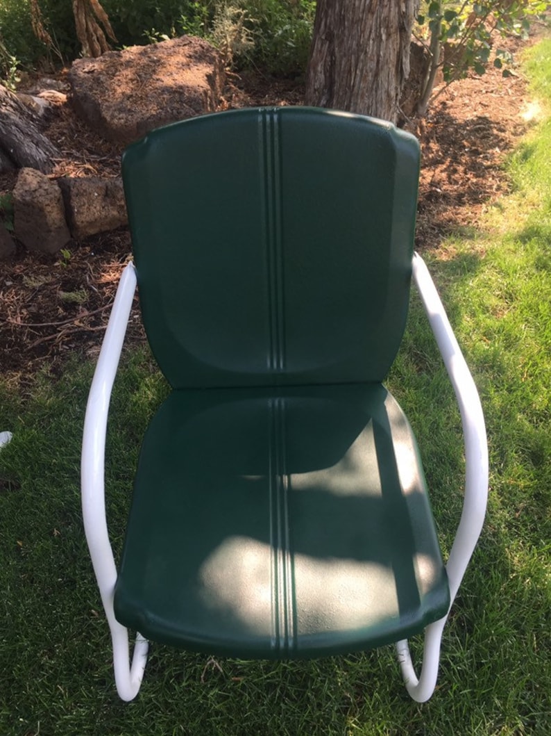 Pair of Vintage Metal Patio Bouncy Chairs Etsy
