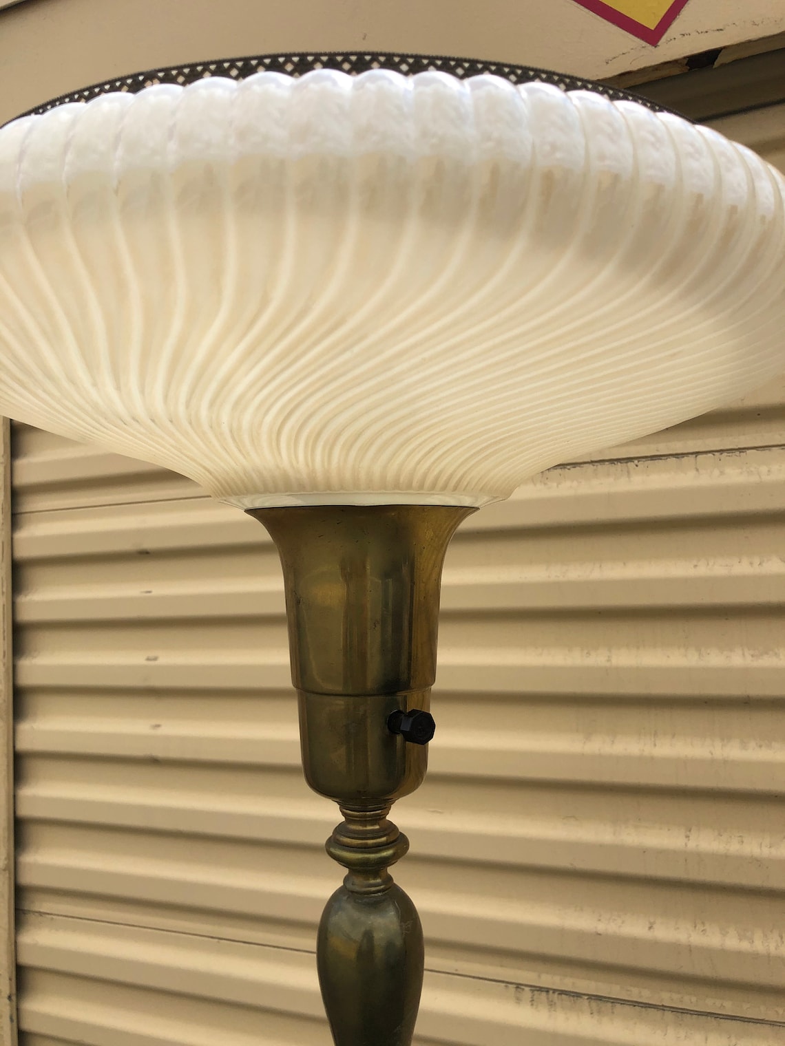 Vintage Art Deco Style Torchiere Brass Mogul Floor Lamp Etsy