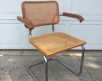 Vintage Mid Century Cesca Armchair- Made in Italy - Etsy Vintage Mid Century Cesca Armchair- Made in Italy - Etsy