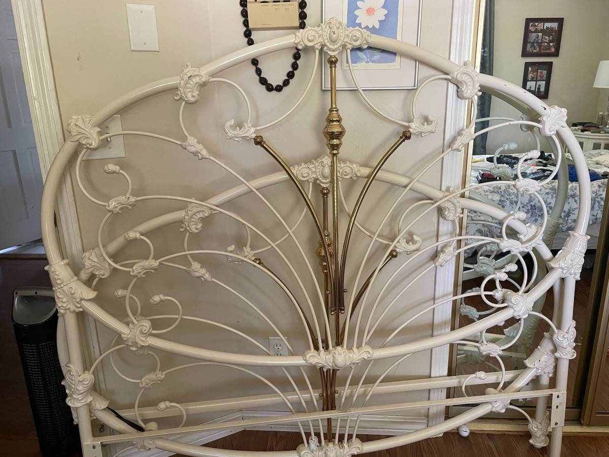 Magnolia wrought iron bed discount