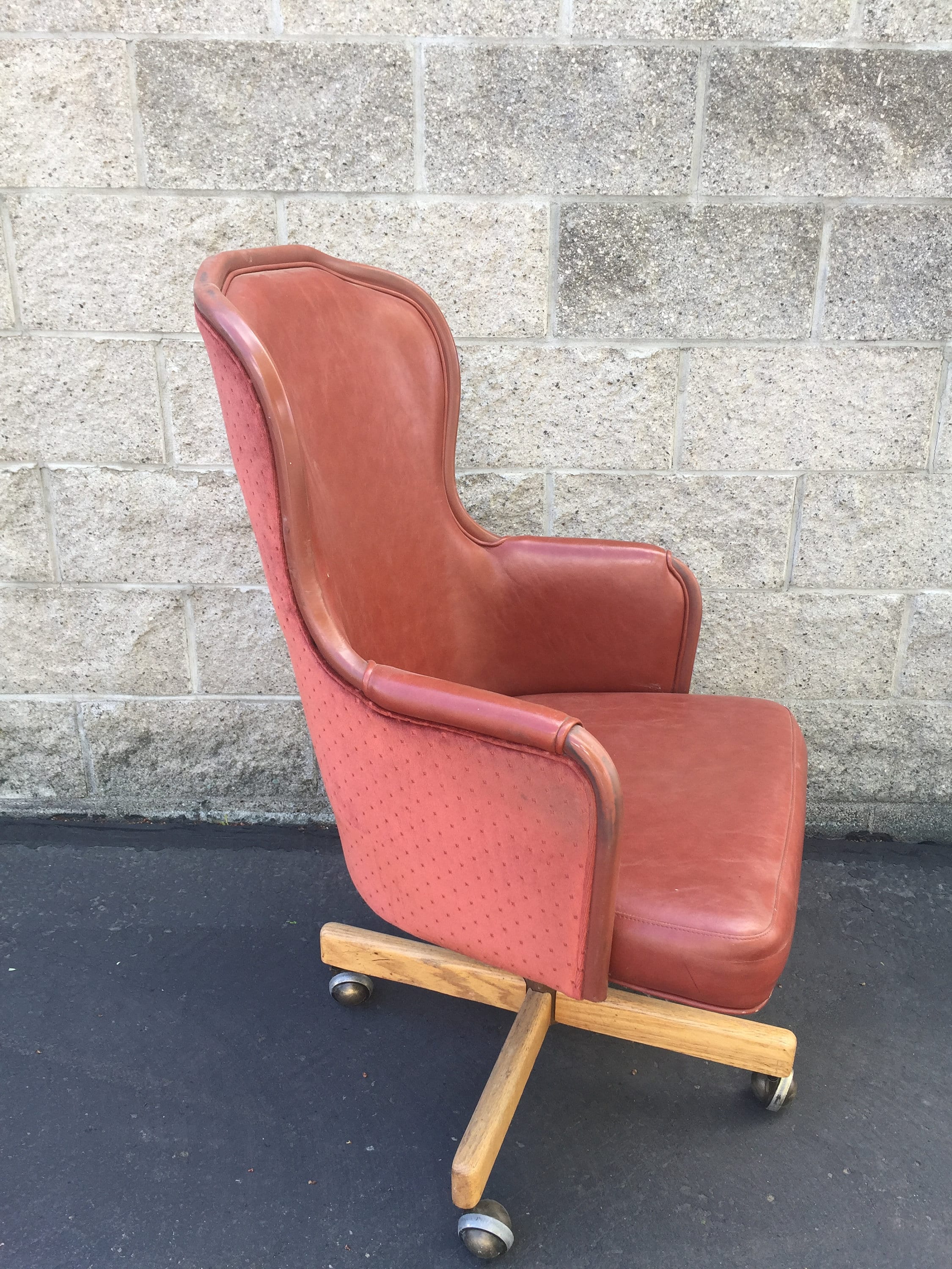 Mid Century Modern Upholstered Executive Office Chair - Etsy