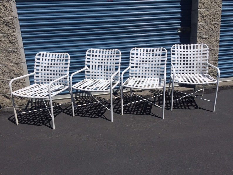 Vintage Brown Jordan Dining Set 4 Patio Arm chairs with Etsy