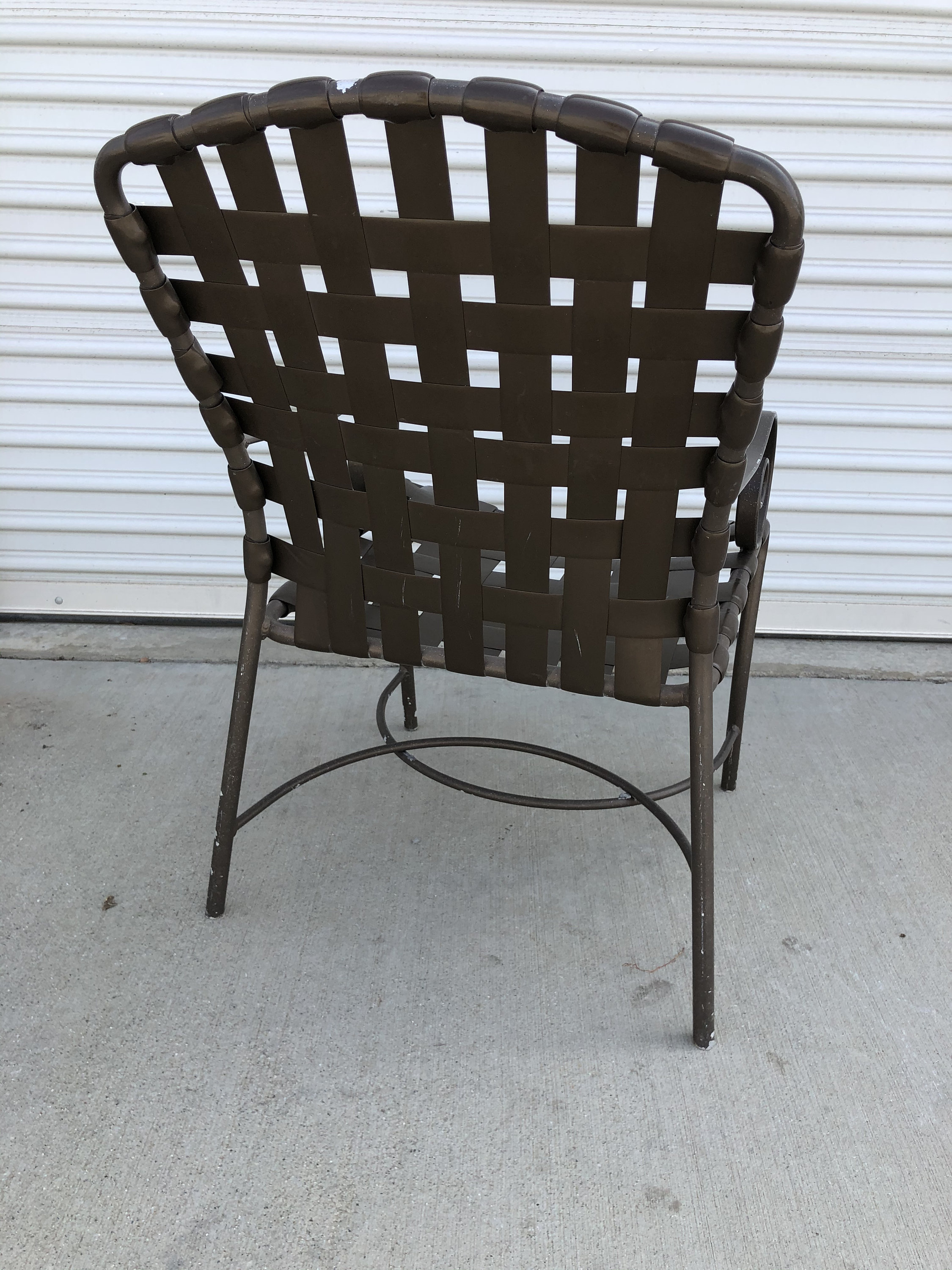 Vintage Tropitone Dining Set 4 Patio Arm Chairs With Aluminum Etsy