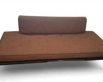 Mid Century Modern Black Metal Daybed/Sofa