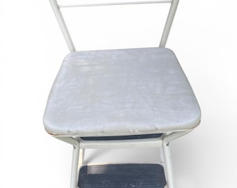 Vintage Cosco Mid Century Step Stool, Kitchen Retro Industrial Design