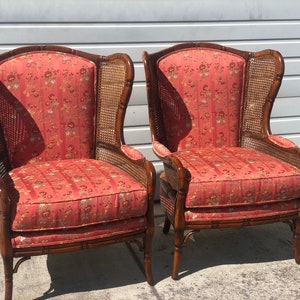 Ethan Allen Wingback Chairs Etsy
