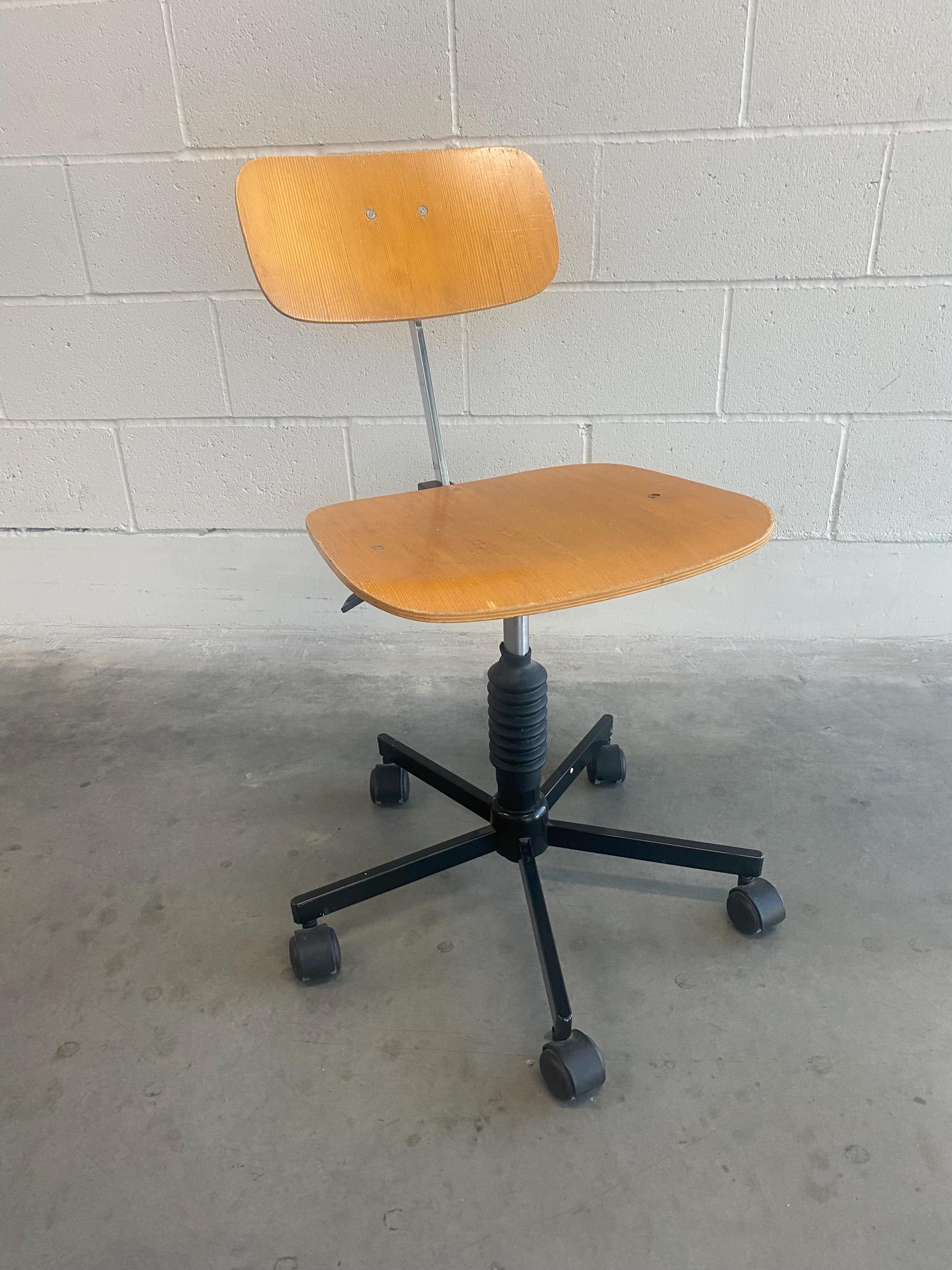 Vintage Teak Kevi Office Chair by Jorgen Rasmussen - Etsy
