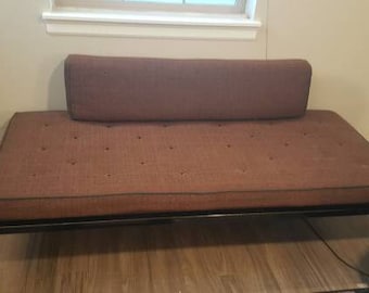 Mid Century Modern Black Metal Daybed/Sofa