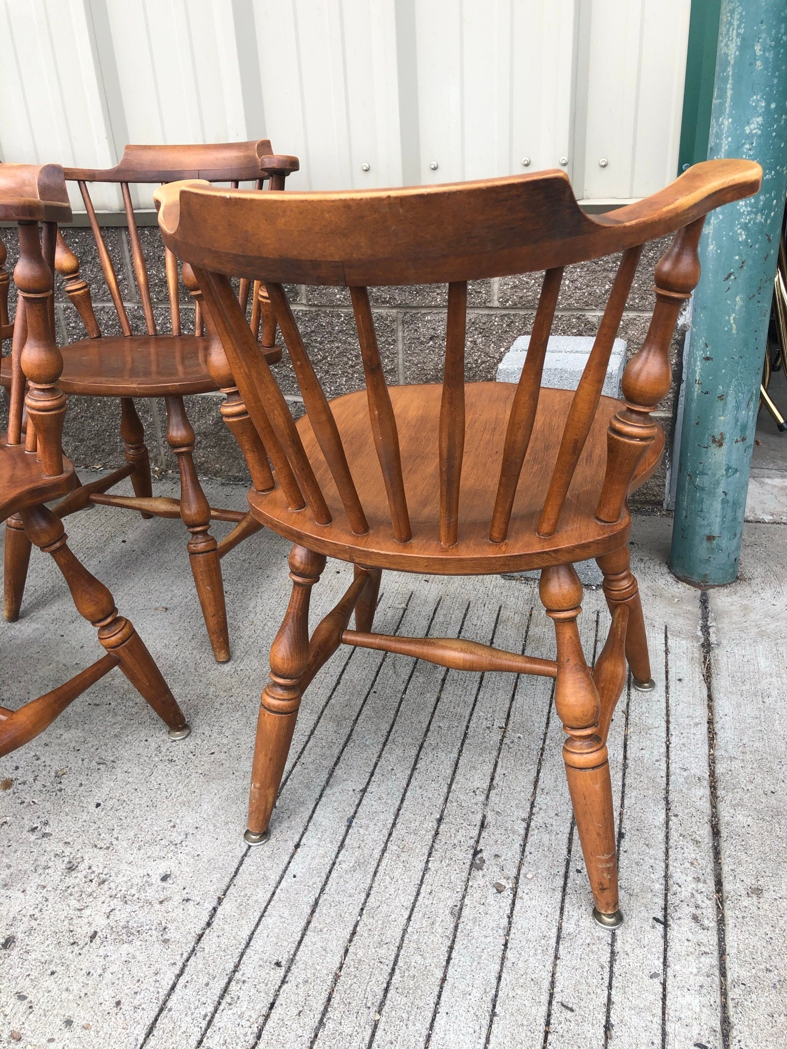 Vintage hard rock maple dining set sales