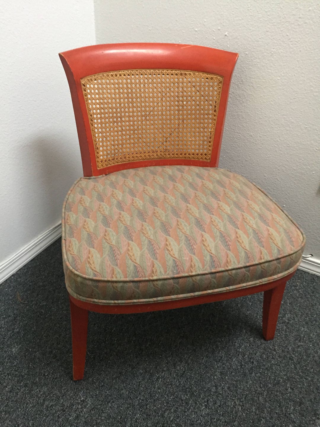 Mid-century Hollywood Regency Slipper Lounge