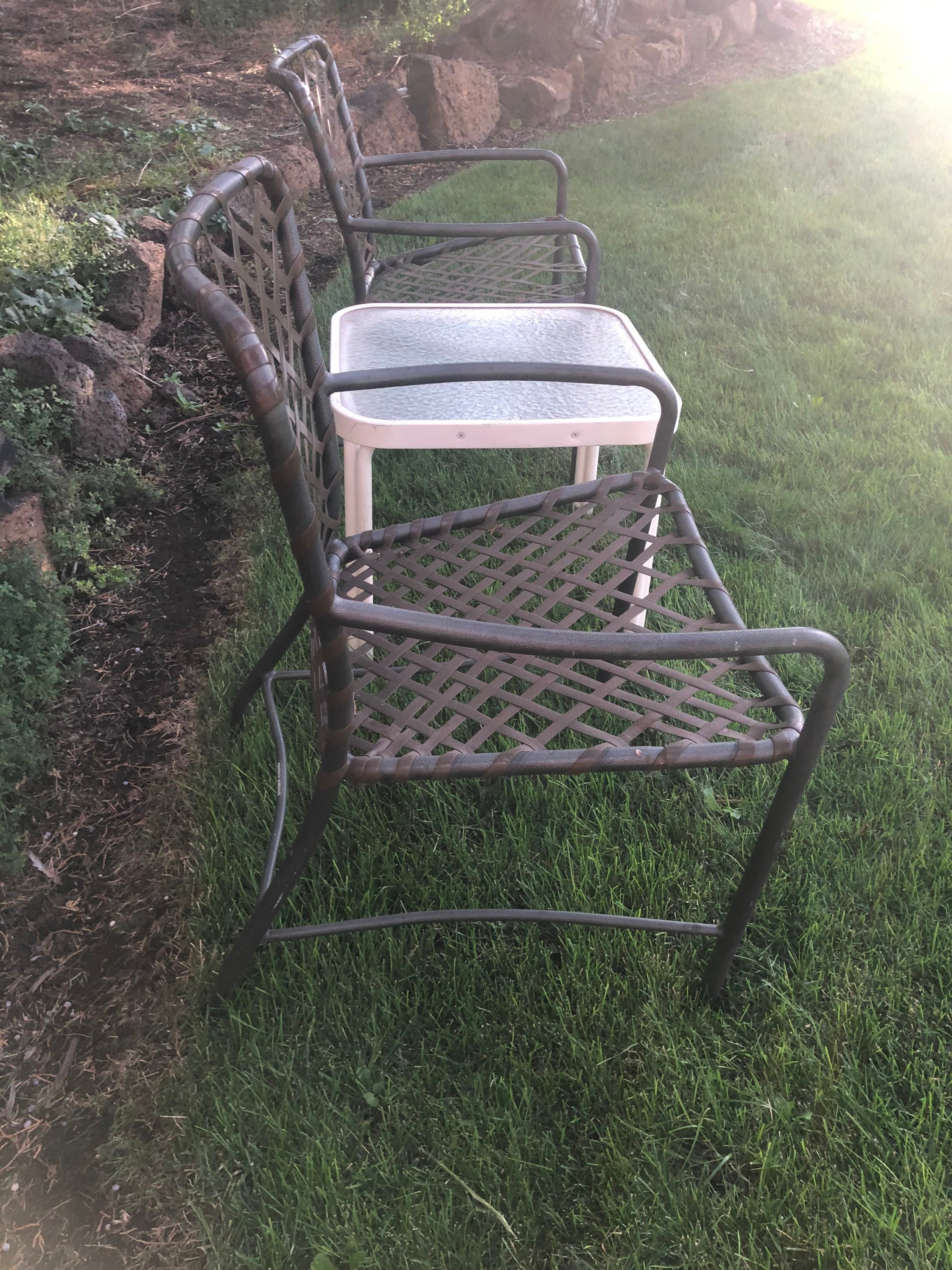 Set of 2 Brown Jordan Tamiami Patio Chairs Vinyl Straps Patio Etsy