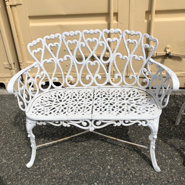 Vintage Iron Loveseat Etsy