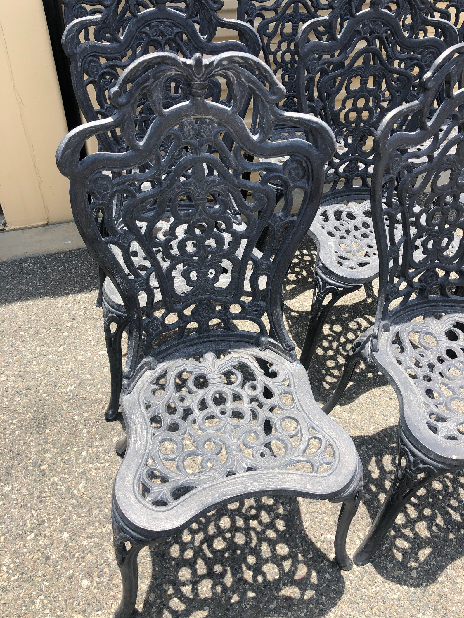 Vintage Cast Aluminum Patio Chairs sold individually 13 Etsy