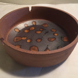 Vintage Danish Modern Studio Pottery Hand Thrown Ceramic Ashtray- made in Japan