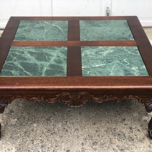 Vintage Drexel Large Burled Wood Square Coffee Table- 42&quot; x 42&quot; x 17&quot;