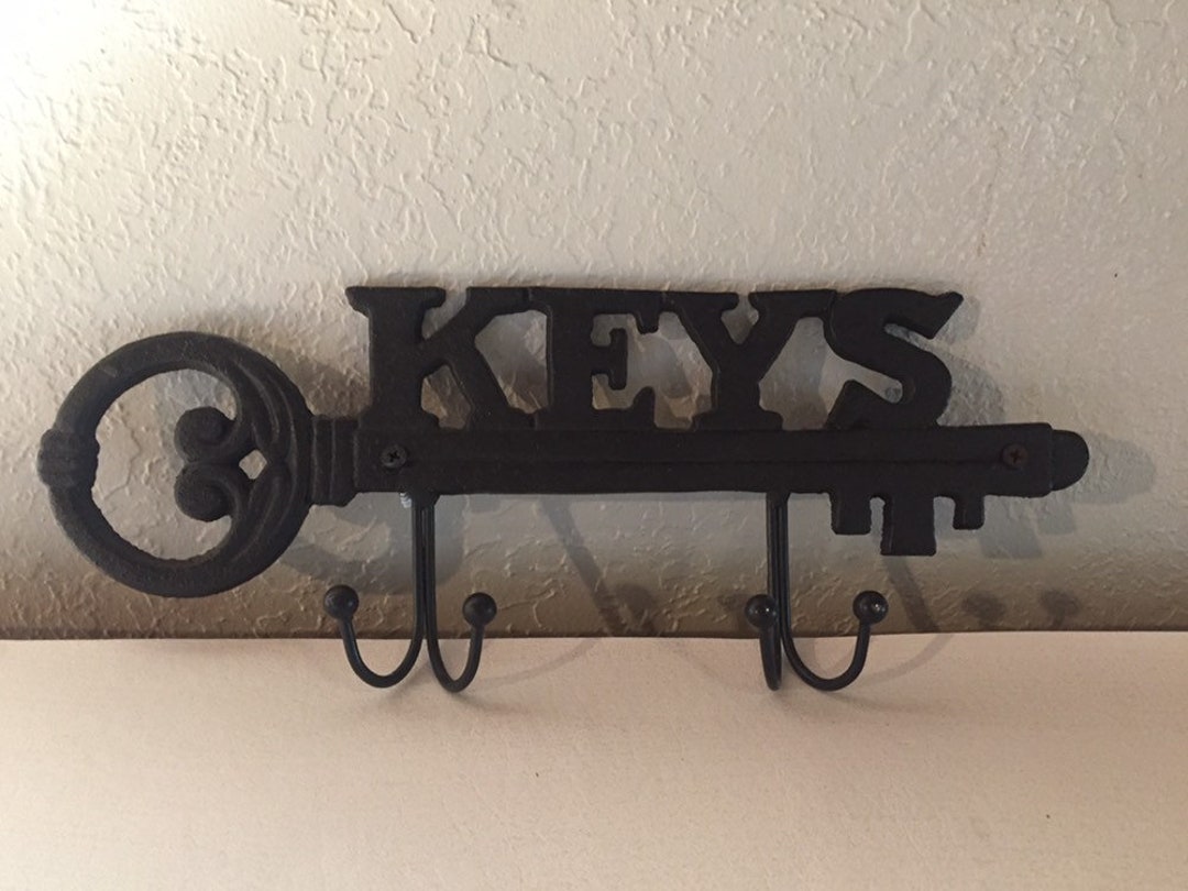 Cast Iron Key Holder, Key Hooks - Etsy