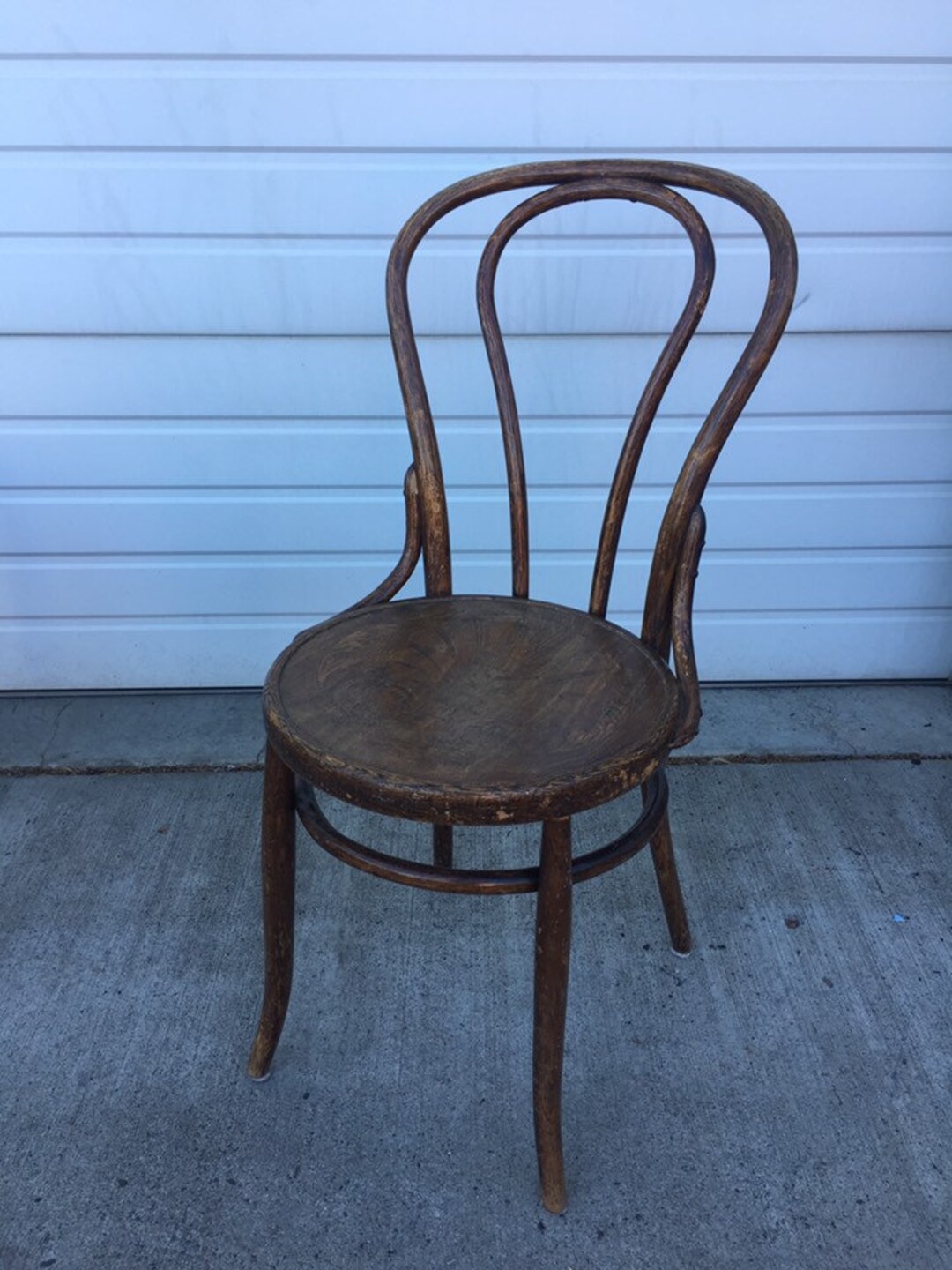 Art Deco Bentwood Cafe Chair Embossed Seat C1930 Etsy