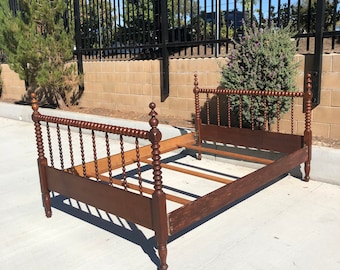 TAX RELIEF SALE- Antique 3/4 Full Size Spool Bed American Victorian Era