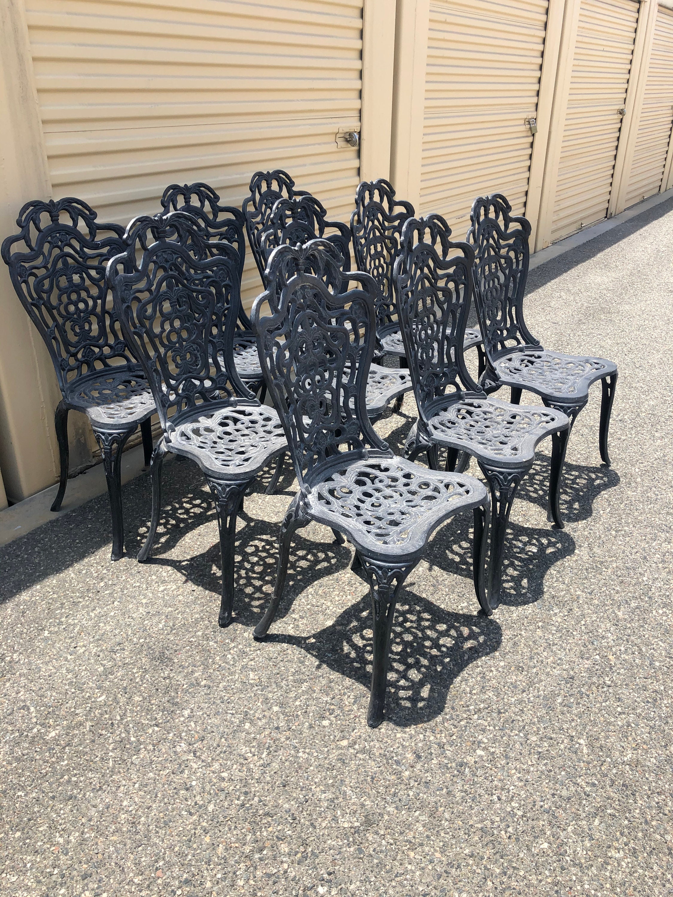 Vintage Cast Aluminum Patio Chairs sold individually 13 Etsy