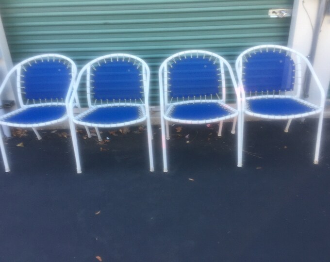Vintage Emu Patio Dining Chairs set of 4made in Italy Etsy