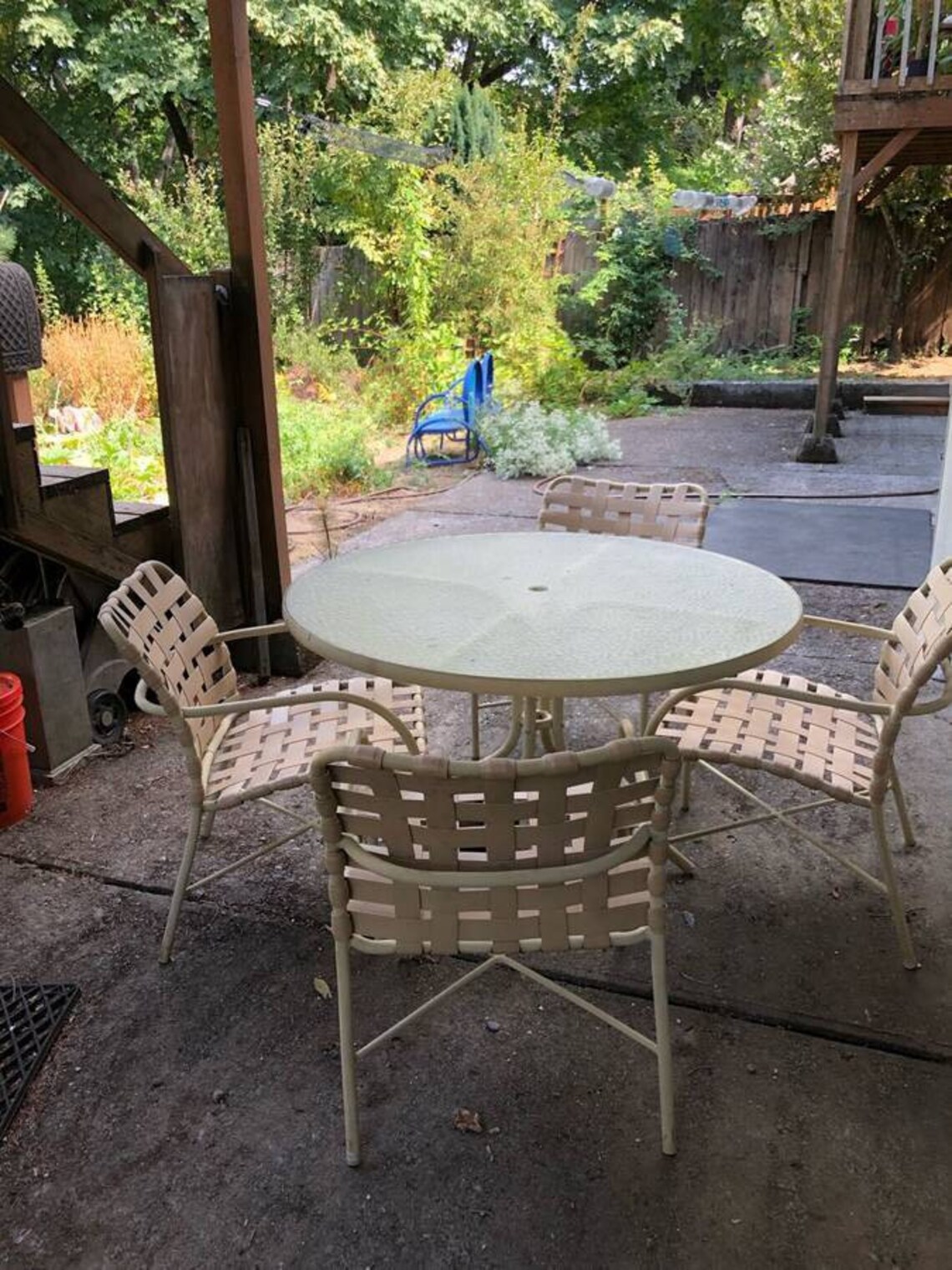 Vintage Tropitone Dining Set 4 Patio Arm chairs with Aluminum Etsy